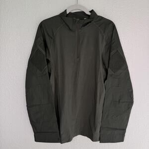 5.11 Tactical Shirt Mens Large Rapid Assault Quarter Zip Mock Neck TDU Green NEW